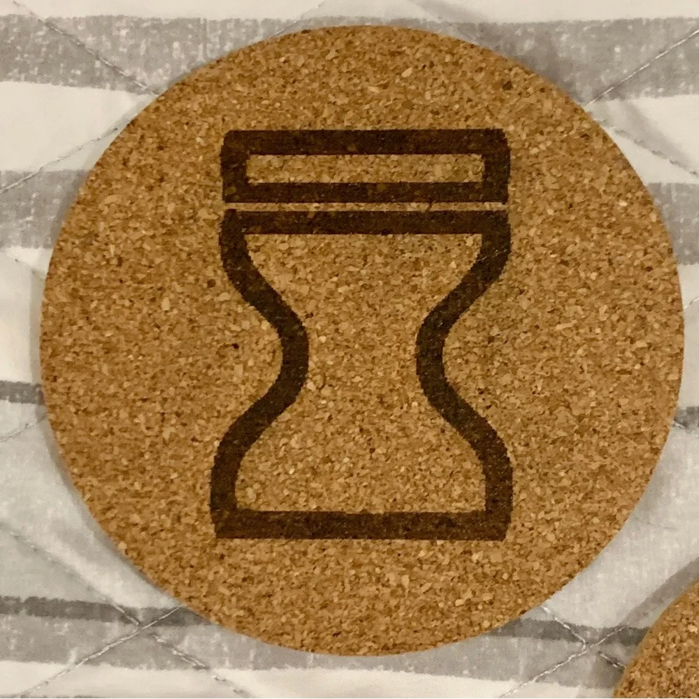Naruto Hidden Village Symbols Cork Coasters Lot of 5